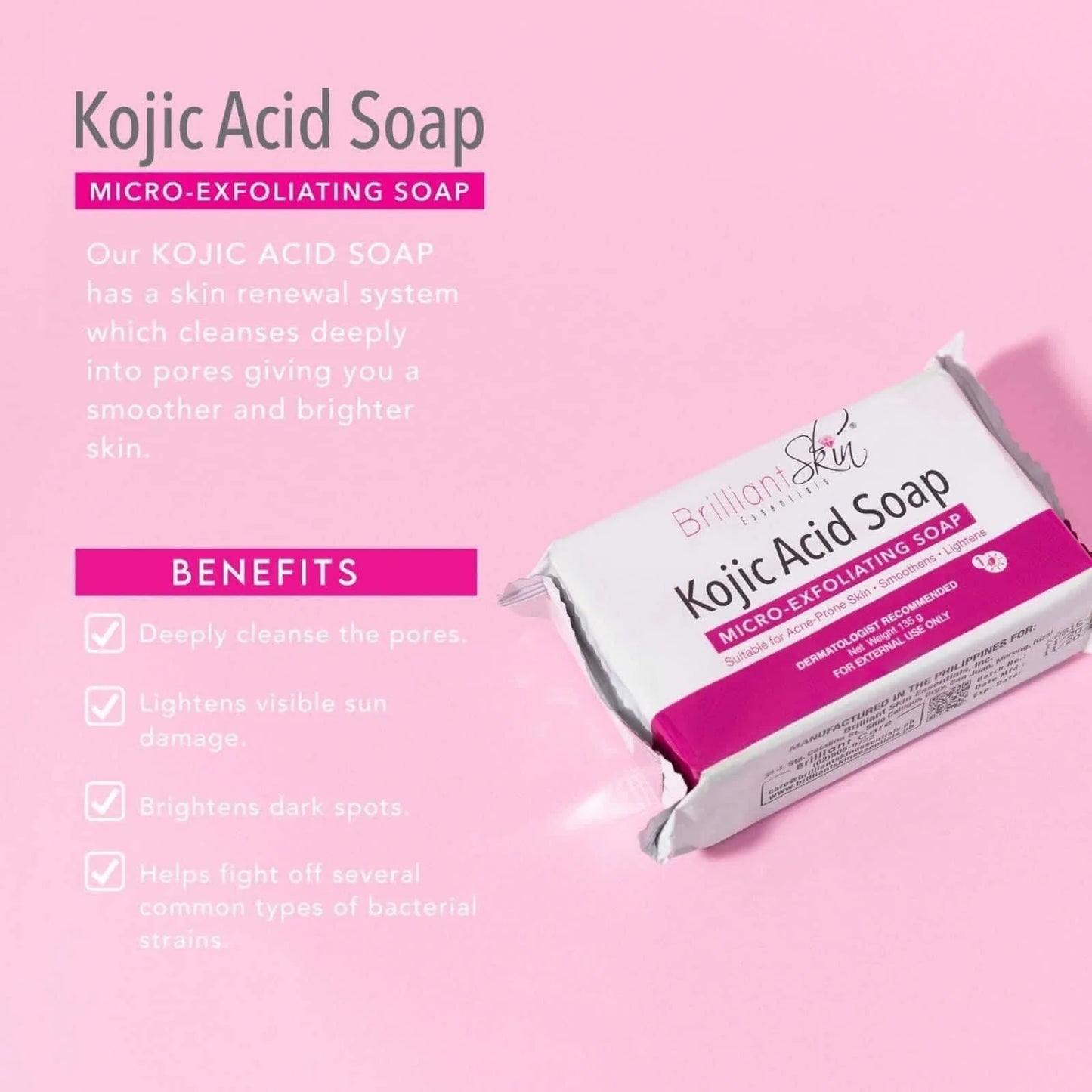 Kojic Acid Soap (Micro Exfoliating Soap)