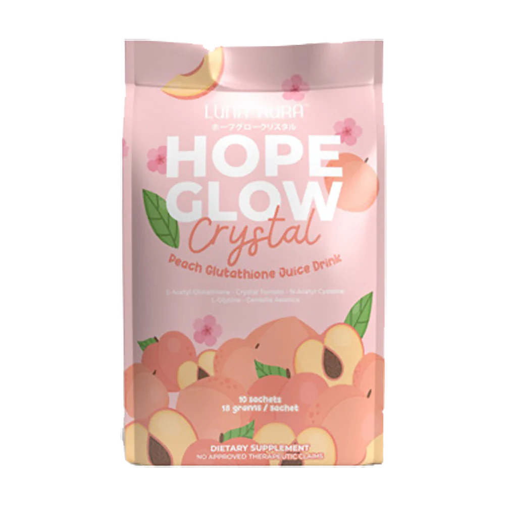 Hope Glow Crystal Peach Glutathione Juice Drink (10 Sachets)