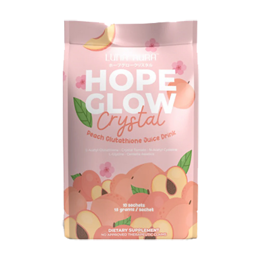 Hope Glow Crystal Peach Glutathione Juice Drink (10 Sachets)