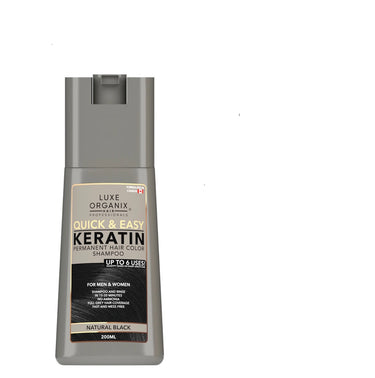 Translation missing: en.Keratin Permanent Hair Color Shampoo Natural Black 200ml