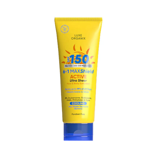 6 in 1 Maxshield Active Ultra Sheer Face and Body Sunscreen 100ml