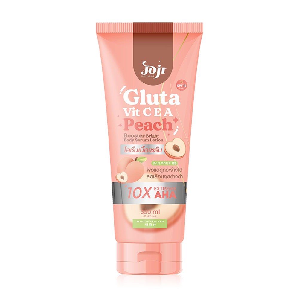 Gluta Vit CEA Peach Booster Bright Body Serum SPF 15 PA++ 330ml