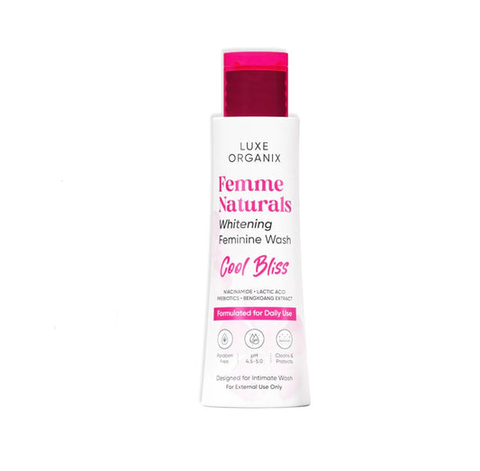 Femme Naturals Whitening Feminine Wash Cool Bliss Formulated For Daily Use 120ml