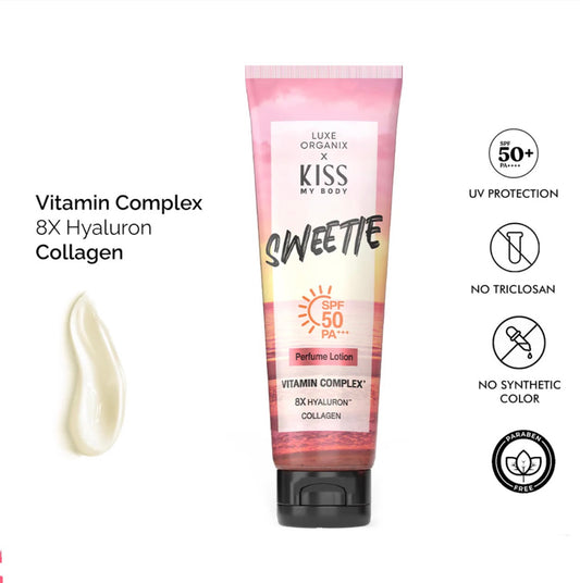 Kiss My Body Sweetie Perfume Lotion Spf 50 Pa+++ 200g