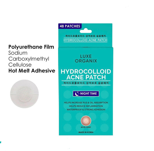 Hydrocolloid Acne Spot Patch Night Time 48 Patches