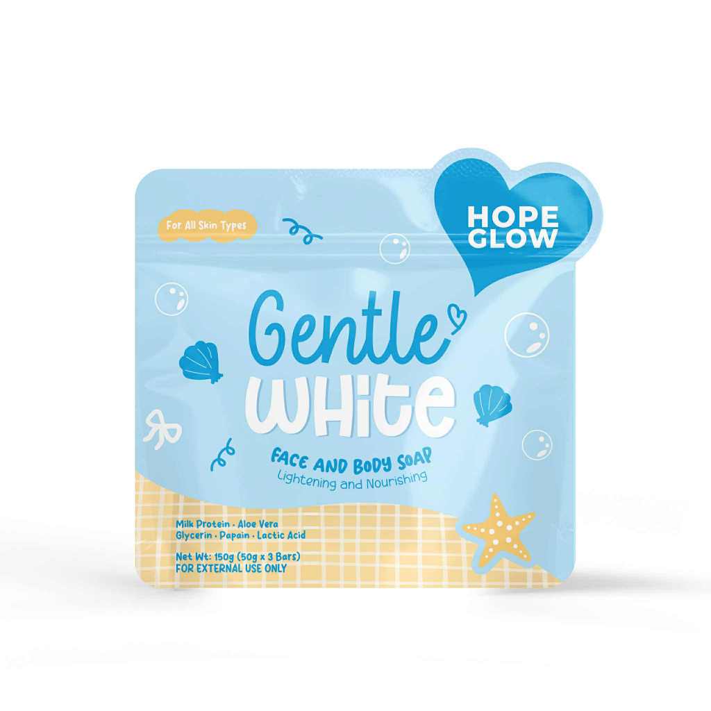 Gentle White Face & Body Soap (50g x 3 Bars)