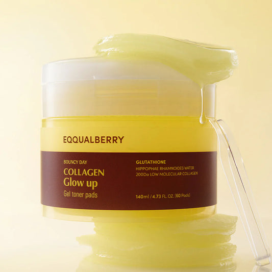 Collagen Glow Up Gel Toner Pads 140ml (60 Pads)