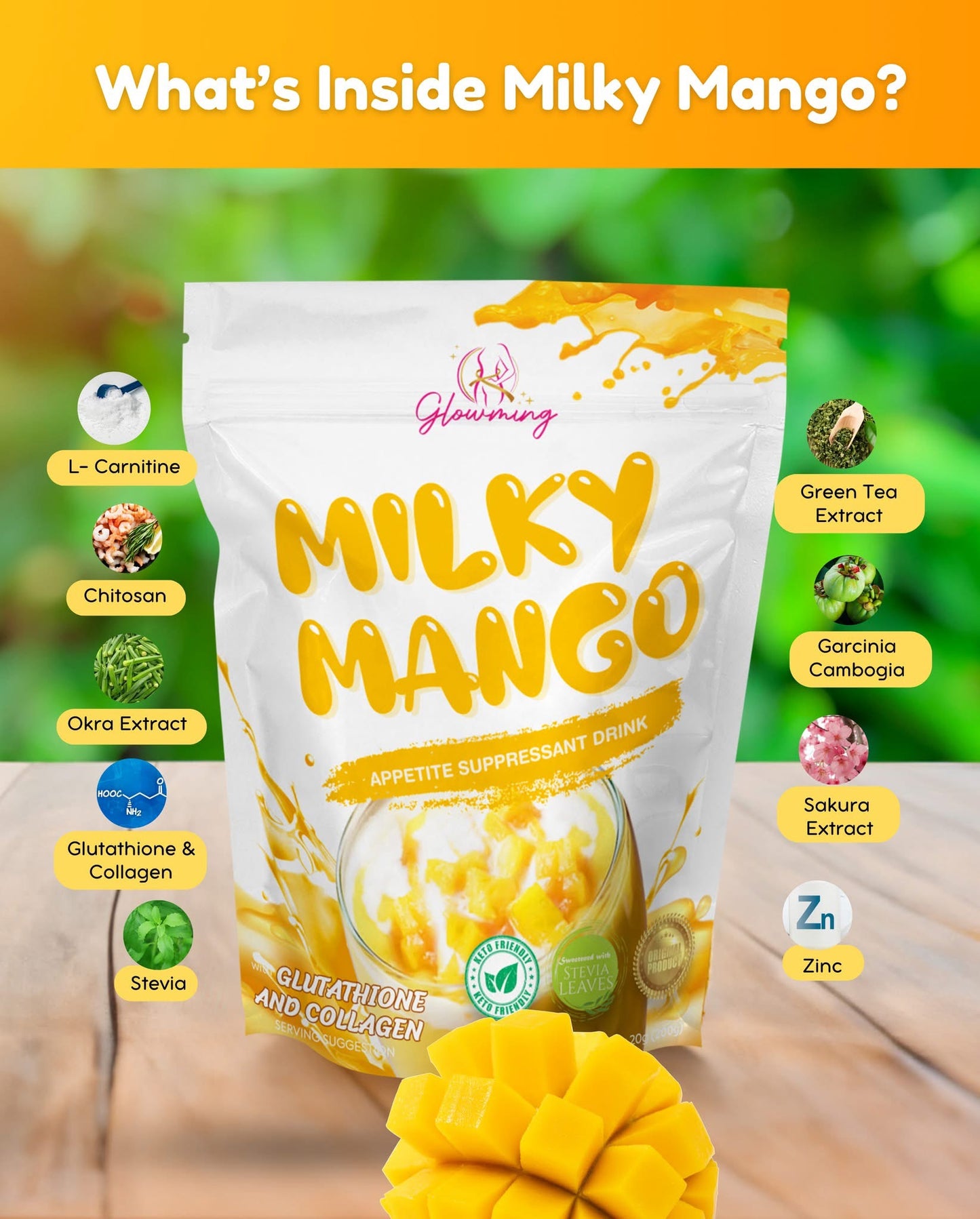 Milky Mango Appetite Suppressant Drink (10 Sachets)