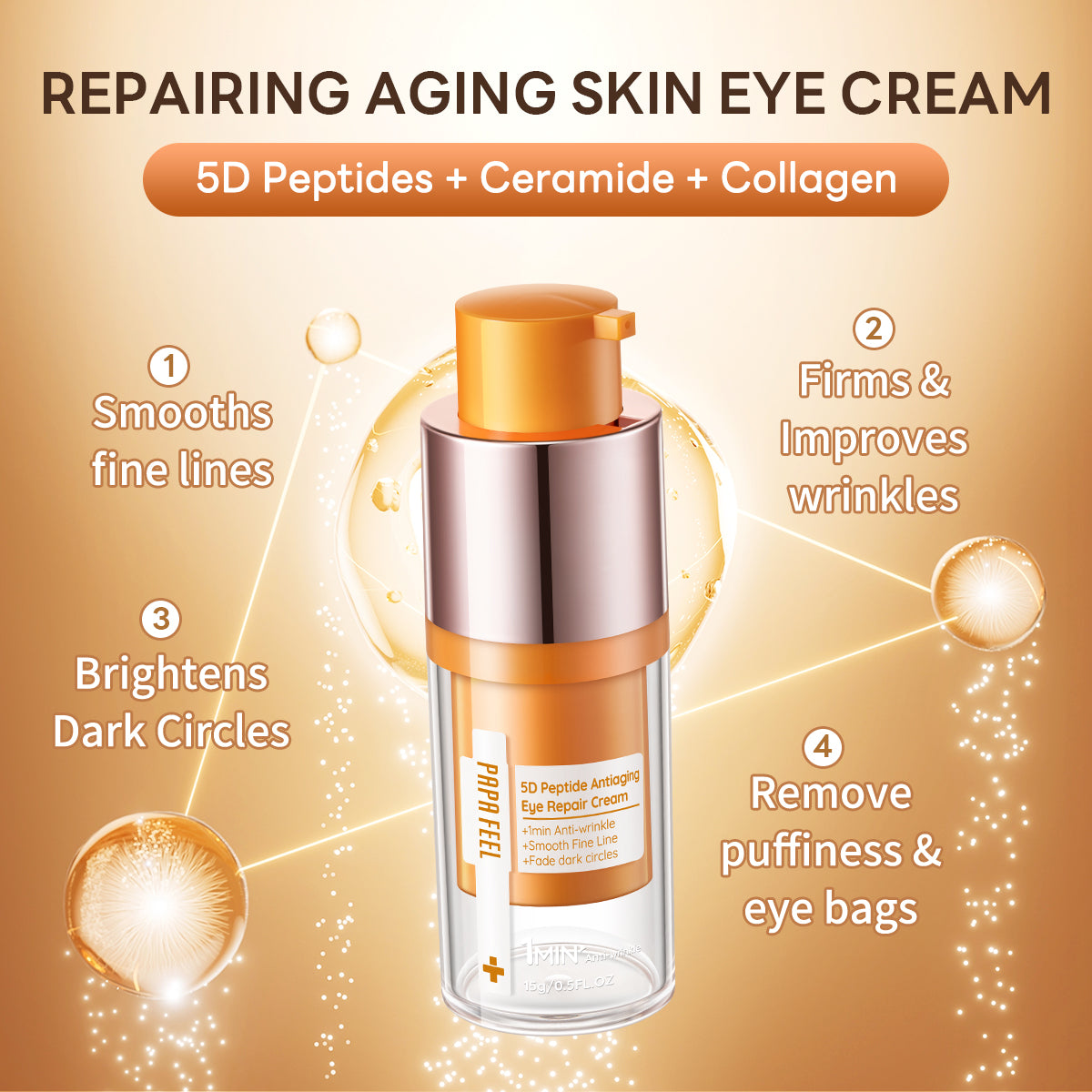 5D Peptide Antiaging Eye Repair Cream 15g