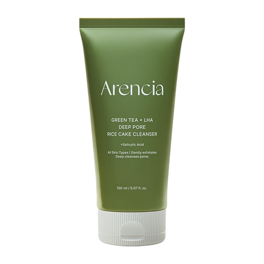 Green Tea + LHA Deep Pore Rice Cake Cleanser + Salicylic Acid 150g