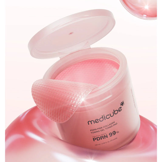 PDRN Pink Collagen Toning Gel Toner Pad (70 Pads) 120ml