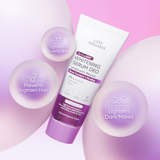 Active Dry Whitening Serum Deodorant Underarm Revive Tone Correct + Firming 50g