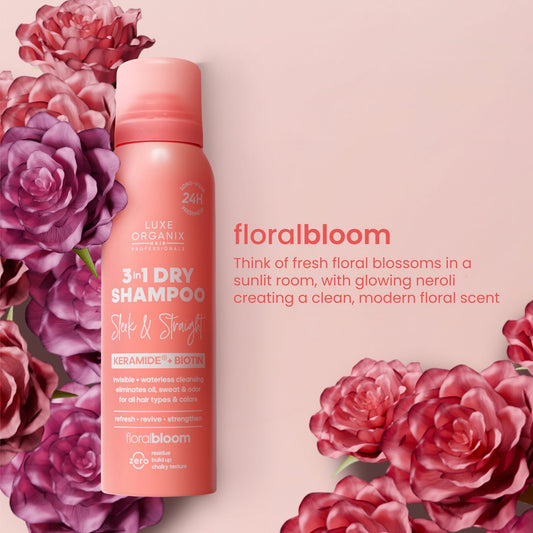 3in1 Dry Shampoo Sleek & Straight Floral Bloom 110ml