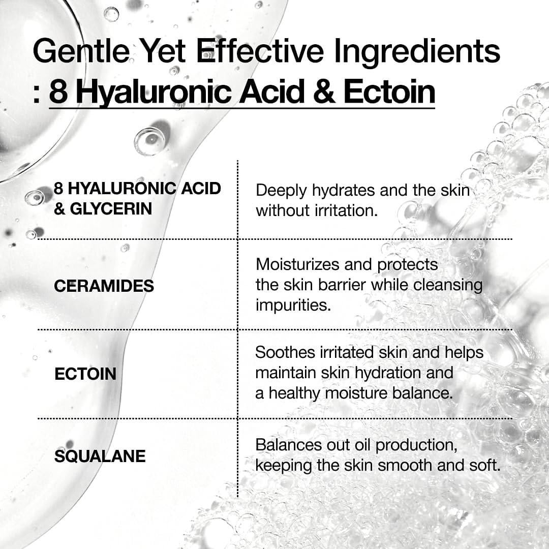 8 Hyaluronic Acid Moisturizing Gentle Gel Cleanser 150ml