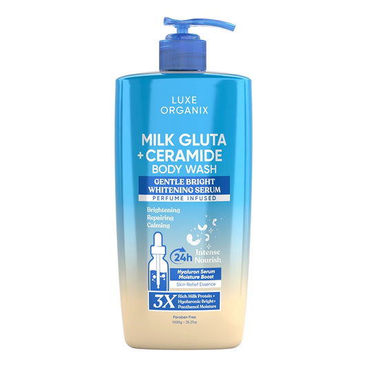 Milk Gluta + Ceramide Gentle Bright Whitening Serum Perfume Infused Body Wash 1000g