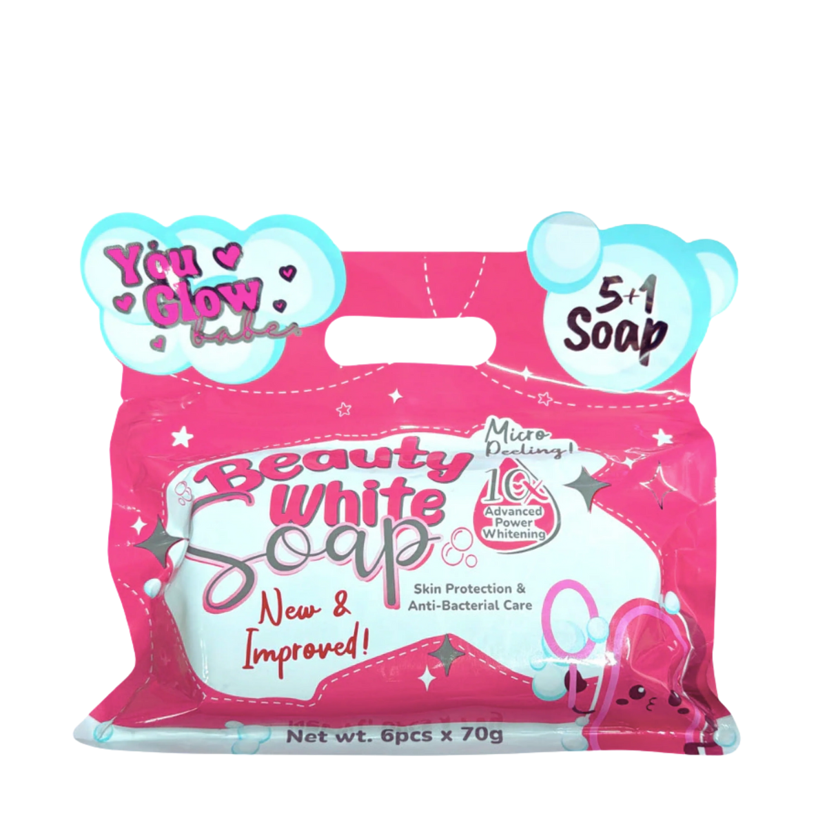 Beauty White Soap 10x Power Whitening 6pcs x 70g
