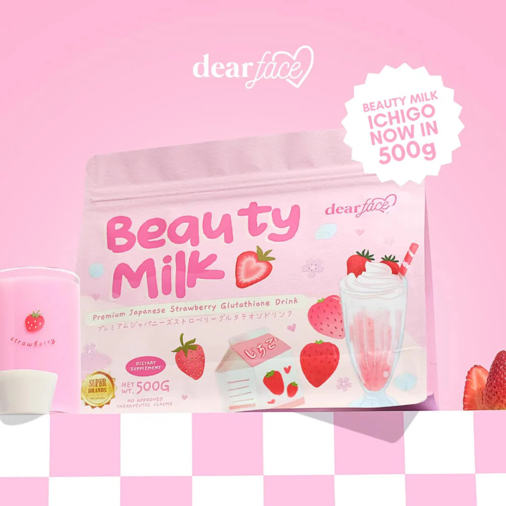 Beauty Milk - Premium Japanese Strawberry Glutathione Drink 500g