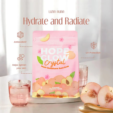 Translation missing: en.Hope Glow Crystal Peach Glutathione Juice Drink (8 Sachets)