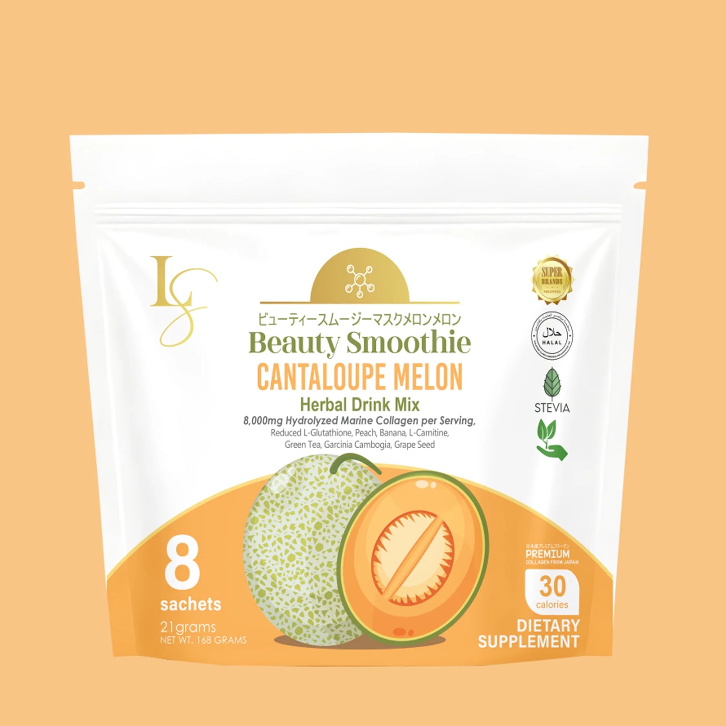 Beauty Smoothie Cantaloupe Melon (8 Sachets)