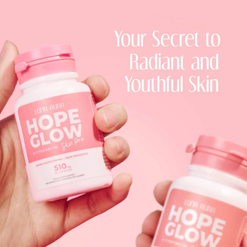 Hope Glow Skin Pro Japan Glutathione + Skin Probiotic (30 Capsules) 510mg