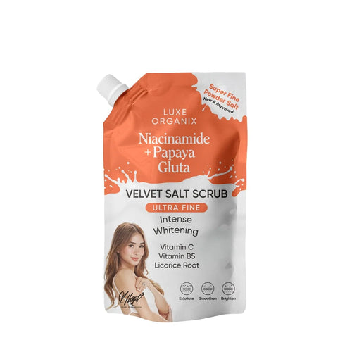 Niacinamide + Papaya Gluta Velvet Salt Scrub 300g