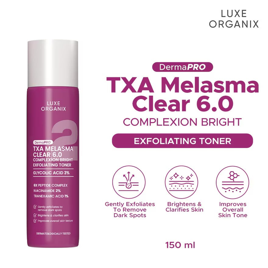 DermaPRO TXA Melasma Clear 6.0 Complexion Bright Exfoliating Toner 150ml