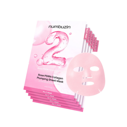 No.2 Rose PDRN Collagen Plumping Sheet Mask (5ea)