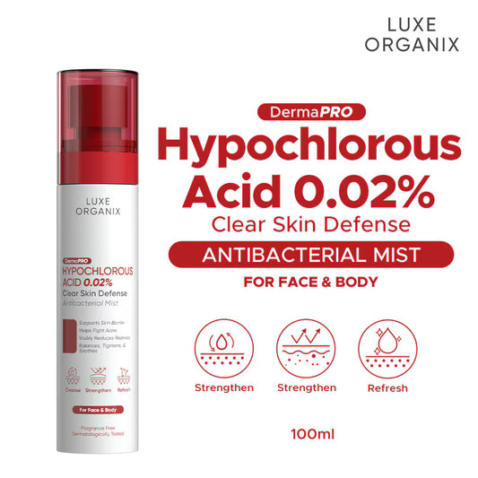 DermaPRO Hypochlorous Acid 0.02% Clear Skin Defense Antibacterial Mist 100ml