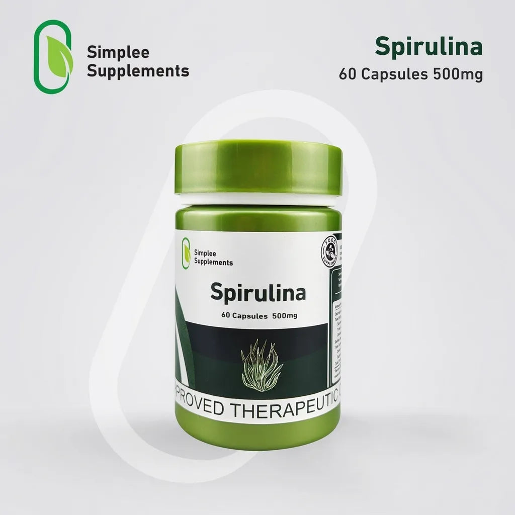 Spirulina (60 Capsules, 500 mg)