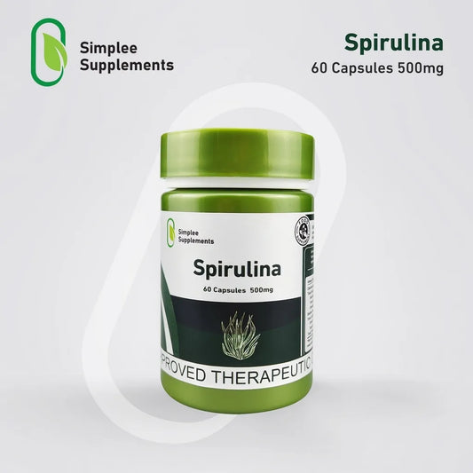 Spirulina (60 Capsules, 500 mg)