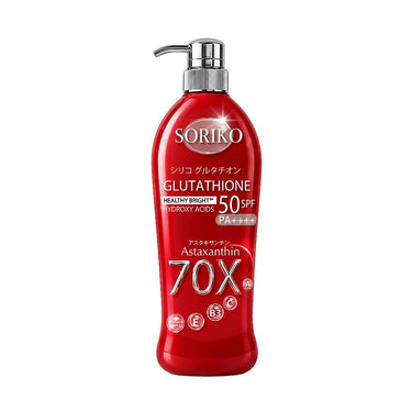 Translation missing: en.Soriko Glutathione Healthy Bright Hydroxy Acids Astaxanthin 70X SPF50 PA++++ 500ml
