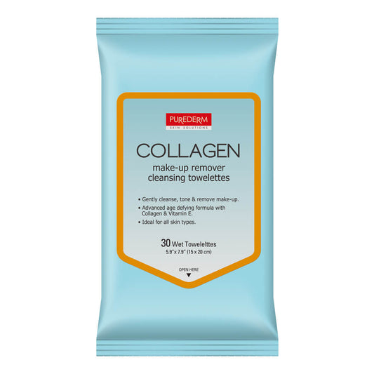 Purederm Collagen Makeup Remover Towelettes 30s
